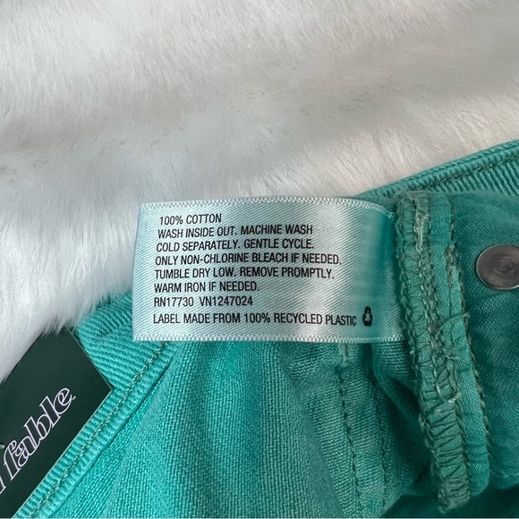 NWT Super-High Rise Cheeky Jean Shorts - Wild Fable™- Aqua Blue SIZE 0 - Picture 13 of 14